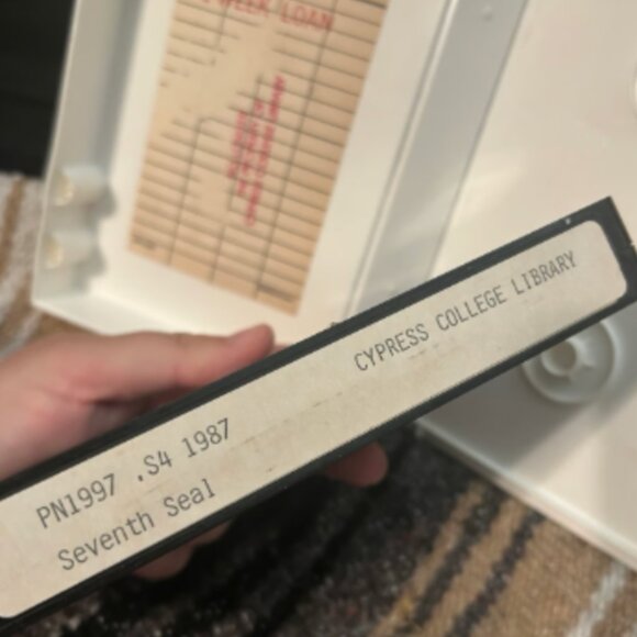 The Seventh Seal VHS Former Library Copy Hard to Find! - Picture 4 of 4